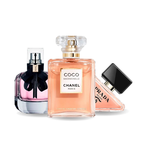 Promotivni paket 3 parfema: Prada PARADOXE, COCO MADEMOISELLE i MON PARIS 100 ml.