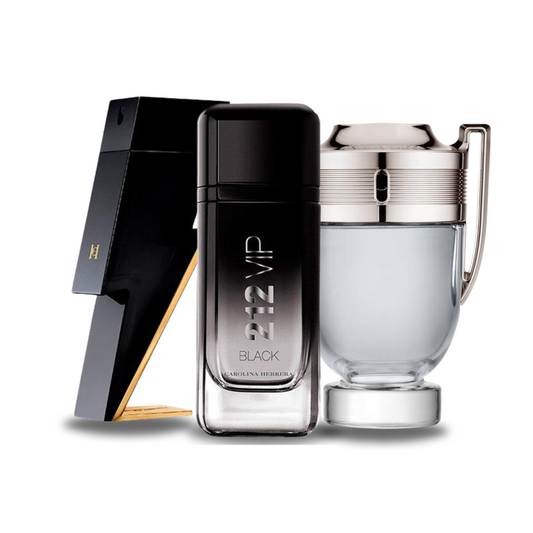 Promotivni paket 3 parfema: Carolina Herrera BAD BOY, Carolina Herrera 212 VIP BLACK i Paco Rabanne INVICTUS 100 ml.