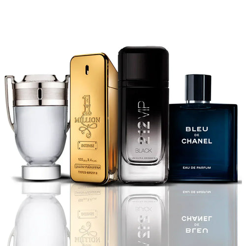 Combo 4 Parfemi - Invictus + One Million + 212 VIP Black + Bleu de Chanel 100ML